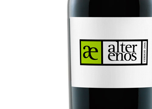 etiqueta vino Alter Enos