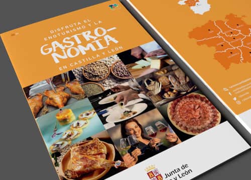 diseño folleto gastronomía