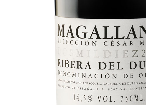 etiqueta vino Magallanes