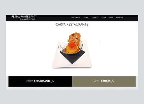 web responsive restaurante