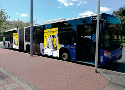 publicidad inmobiliaria autobús